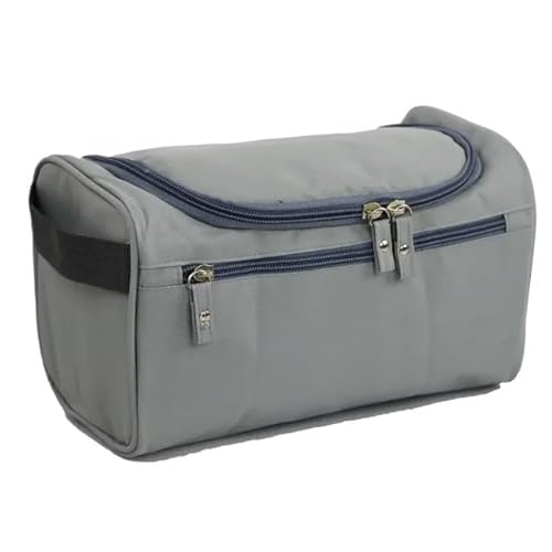 Makeup Bag wasserdichte hängende Make-up-Tasche aus Nylon for Männer, Reise-Organizer, Kosmetiktasche for Frauen, notwendiges Make-up-Etui, Wasch-Kulturtasche(Gray) von LIUCHUCHU