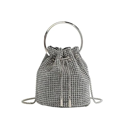 Strass Handtasche Bucket Bag Strass Tasche Geldbörsen und Handtaschen Abend Clutch Tasche Geldbörse von LIUCHUCHU