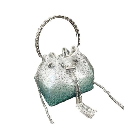 Strass Handtasche Strass Tasche Abend Clutch Tasche Geldbörsen und Handtasche Schultertasche Glänzende Clutch Geldbörse Bucket Bag von LIUCHUCHU