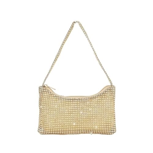 Strass Handtasche Strass Tasche for Frauen Party Club Hochzeit Prom Kupplung Geldbörsen(Gold) von LIUCHUCHU