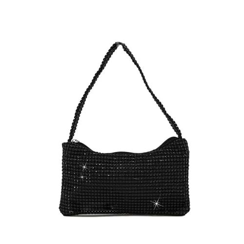 Strass Handtasche Strass Tasche for Frauen Party Club Hochzeit Prom Kupplung Geldbörsen(Noir) von LIUCHUCHU
