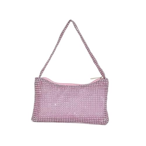 Strass Handtasche Strass Tasche for Frauen Party Club Hochzeit Prom Kupplung Geldbörsen(Pink) von LIUCHUCHU