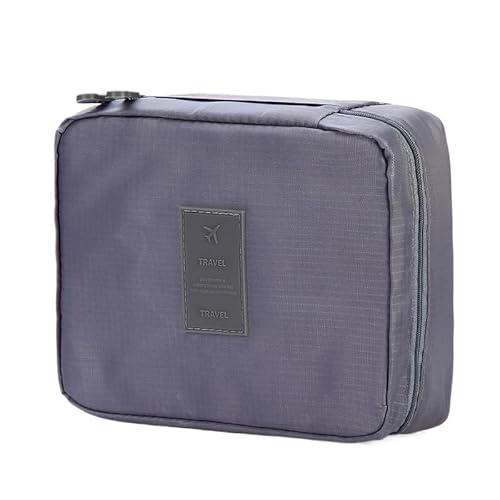 Waschtasche Hohe Kapazität Im Freien Mädchen Make-Up Tasche Frauen Kosmetik Toilettenartikel Organizer Wasserdicht Weibliche Lagerung Fällen(Gray) von LIUCHUCHU
