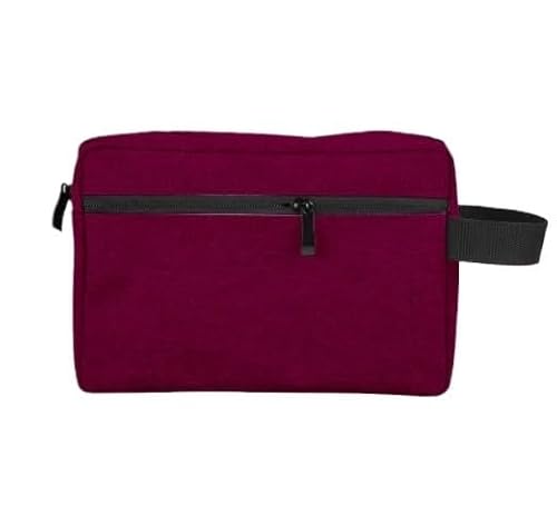 Waschtasche Reise Herren Kulturbeutel Frauen Kosmetik Necessaire Fall wasserdichte Damen Make-up Tasche Beauty Wash Beutel Handtasche Organizer(Wine red) von LIUCHUCHU