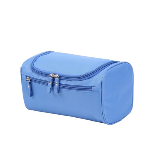 Waschtasche Reise Make-Up Taschen wasserdichte Oxford Hängen Mann Kulturbeutel Frauen Kosmetik Fall Organizer Waschen Paket Tragbare Tasche(Sky Blue) von LIUCHUCHU