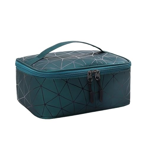 Waschtasche Tragbare Damen-Kosmetiktasche mit hohem Appearance-Index, große Reise-Waschtasche, dreidimensionale Make-up-Aufbewahrungstasche(Green) von LIUCHUCHU