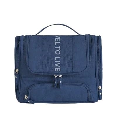 Waschtasche Wasserdicht Männer Hängen Kosmetik Tasche Reise Veranstalter Make-Up for Frauen Notwendigkeiten Fall Nass Trocken Waschen Kulturbeutel(DEEP Blue) von LIUCHUCHU