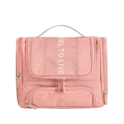 Waschtasche Wasserdicht Männer Hängen Kosmetik Tasche Reise Veranstalter Make-Up for Frauen Notwendigkeiten Fall Nass Trocken Waschen Kulturbeutel(Pink) von LIUCHUCHU
