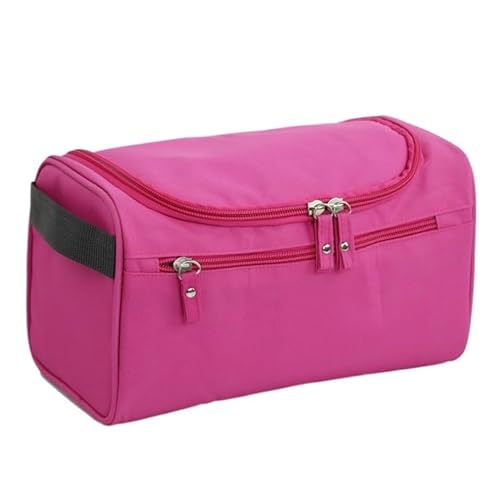 Waschtasche Zipper Mann Frauen wasserdichte Make-Up Tasche Kosmetik Beauty Case Organizer Kulturbeutel Kits Lagerung Reise Waschen Beutel(Red) von LIUCHUCHU