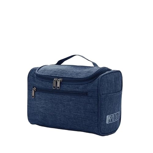 Waschtasche wasserdichte Haken Up for Frauen Kosmetik Tasche Reise Veranstalter Männer Make-Up Fall Badezimmer Kulturbeutel Waschen Neceser(Blue) von LIUCHUCHU