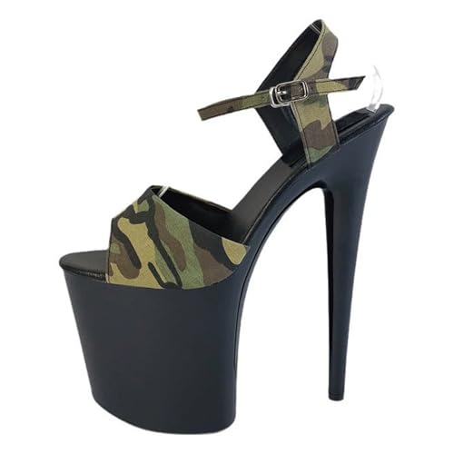 20cm Extrem High Heels Plateau Sandalen für Damen | Stripper-Heels in Übergröße für Nachtclub-Auftritte und professionellen Pole Dance,Grün,36 EU 20cm Extrem High Heels Plateau Sandalen für Damen | Stripper-Heels in Übergröße für Nachtclub-Auftritte und professionellen Pole Dance,Grün,36 EU von LIUGUISUOCHBH