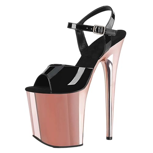 20cm Extrem High Heels Plateau Sandalen für Damen | Stripper-Heels in Übergröße für Nachtclub-Auftritte und professionellen Pole Dance,Rosa,40 EU 20cm Extrem High Heels Plateau Sandalen für Damen | Stripper-Heels in Übergröße für Nachtclub-Auftritte und professionellen Pole Dance,Rosa,40 EU von LIUGUISUOCHBH
