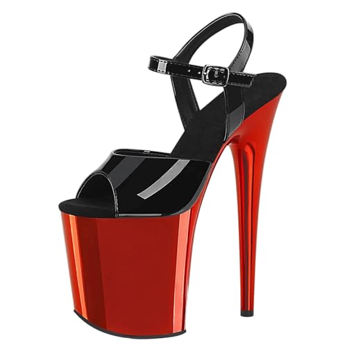 20cm Extrem High Heels Plateau Sandalen für Damen | Stripper-Heels in Übergröße für Nachtclub-Auftritte und professionellen Pole Dance,Rot,37 EU 20cm Extrem High Heels Plateau Sandalen für Damen | Stripper-Heels in Übergröße für Nachtclub-Auftritte und professionellen Pole Dance,Rot,37 EU von LIUGUISUOCHBH