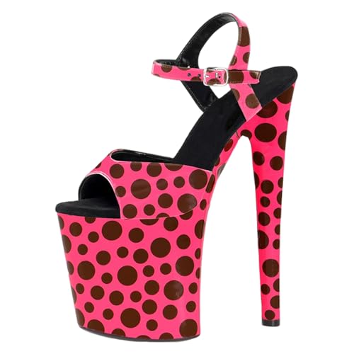 8-Zoll-High Heels für Damen | Extrem hohe Plateau-Sandalen mit offener Spitze, perfekt für Pole Dance, Nachtclub, Striptease und Kostümparty,Rosa,41 EU 8-Zoll-High Heels für Damen | Extrem hohe Plateau-Sandalen mit offener Spitze, perfekt für Pole Dance, Nachtclub, Striptease und Kostümparty,Rosa,41 EU von LIUGUISUOCHBH