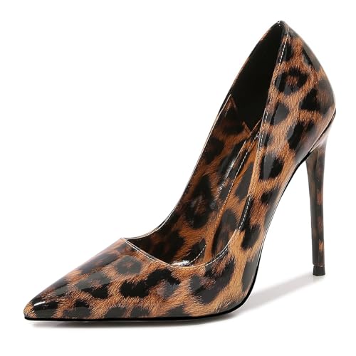 Damen 12CM/4.72IN Stiletto High Heels Leopardenmuster Pumps Schuhe. Klassische Pumps für das Büro, besonders elegant, lässig, für Hochzeiten,Braun,38 EU Damen 12CM/4.72IN Stiletto High Heels Leopardenmuster Pumps Schuhe. Klassische Pumps für das Büro, besonders elegant, lässig, für Hochzeiten,Braun,38 EU von LIUGUISUOCHBH