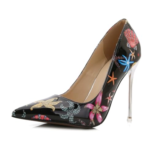Elegante, Bequeme Pumps mit spitzer Zehenpartie für die Brautmode für Damen | 11 cm hohe Absätze für Hochzeit, Büro, Party, Tanzen, Clubnacht,Schwarz,40.5 EU Elegante, Bequeme Pumps mit spitzer Zehenpartie für die Brautmode für Damen | 11 cm hohe Absätze für Hochzeit, Büro, Party, Tanzen, Clubnacht,Schwarz,40.5 EU von LIUGUISUOCHBH