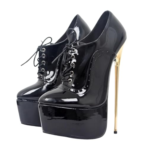 Extra hohe 22 cm High Heels für Damen und Herren für Pole Dance & Stripper-Shows | Plateau-Pumps für Bühnenauftritte, Crossdressing,Schwarz,41 EU Extra hohe 22 cm High Heels für Damen und Herren für Pole Dance & Stripper-Shows | Plateau-Pumps für Bühnenauftritte, Crossdressing,Schwarz,41 EU von LIUGUISUOCHBH