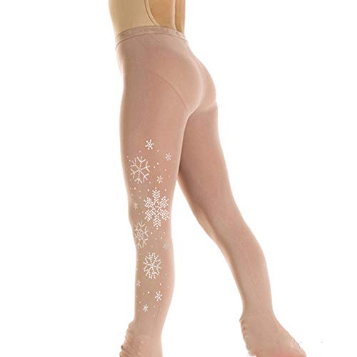 Eiskunstlauf-Strumpfhose, Fuß, hochwertige Kristalle, für Mädchen, Perlensocken, Samt-Strumpfhosen von LIUHUO