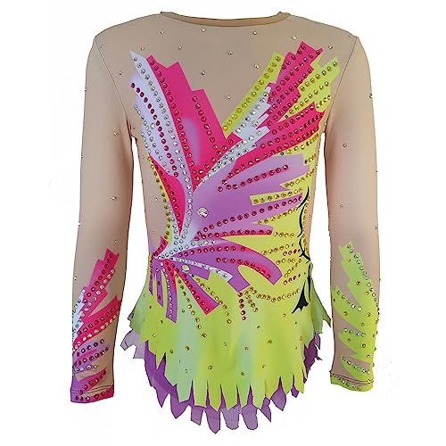 LIUHUO Cheerleading Kleid Competitive Aerobic Kleid Tanzkleid Weiblich Rosa von LIUHUO