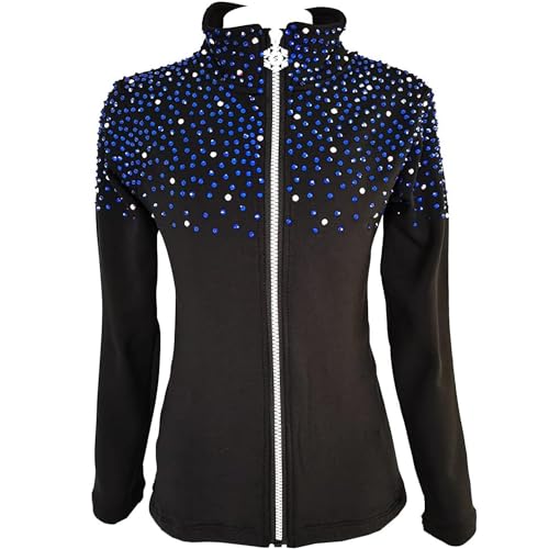 LIUHUO Figure Skating Training Fleece Jacket Shiny Colored Diamond Girl Comfortable and Warm von LIUHUO