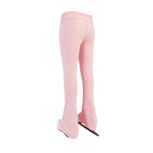 LIUHUO Meisjes Ijs Kunstschaatsen Broek Ademend Skate Leggings Vrouwen Praktijk Elastisches Tailleband Comfort, rose, 10-12 Jahre von LIUHUO