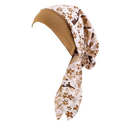 LIUPUUDLY Chemo Kopftuch Damen Mode Florales Turban Mütze Schlafmütze Kopfbedeckung für Krebs Haarverlust (#17) von LIUPUUDLY