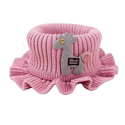 LIUPUUDLY Kinder Schlauchschal Süßer Loop Schal Warm Baby Mädchen Rundschal Strickschal (Rosa) von LIUPUUDLY