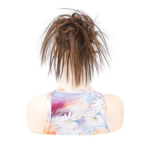 Haarteil Messy Bun Claw Clip in Claw Chignon Pferdeschwanz Haarteile Synthetische Haarverlängerungen for Frauen Täglicher Partygebrauch(C) von LIURENM