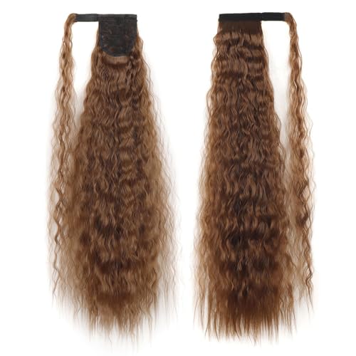 Pferdeschwanz-Verlängerungen, natürliches Aussehen, hitzebeständig, gewelltes Haarteil, Pferdeschwänze, Wickel-Pony-Perücke for Frauen und Mädchen, for den täglichen Gebrauch auf Partys(A) von LIURENM