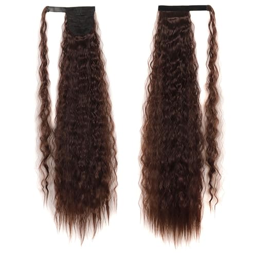 Pferdeschwanz-Verlängerungen, natürliches Aussehen, hitzebeständig, gewelltes Haarteil, Pferdeschwänze, Wickel-Pony-Perücke for Frauen und Mädchen, for den täglichen Gebrauch auf Partys(L) von LIURENM