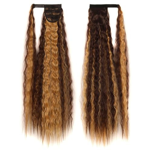 Pferdeschwanz-Verlängerungen, natürliches Aussehen, hitzebeständig, gewelltes Haarteil, Pferdeschwänze, Wickel-Pony-Perücke for Frauen und Mädchen, for den täglichen Gebrauch auf Partys(N) von LIURENM