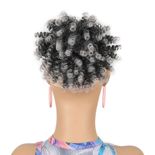 Pferdeschwanzverlängerung, 6 Zoll Bohemian Style Kordelzug Pferdeschwanzhaar for Frauen Gefälschter Pferdeschwanz Synthetisches Haarteil for Frauen(F) von LIURENM