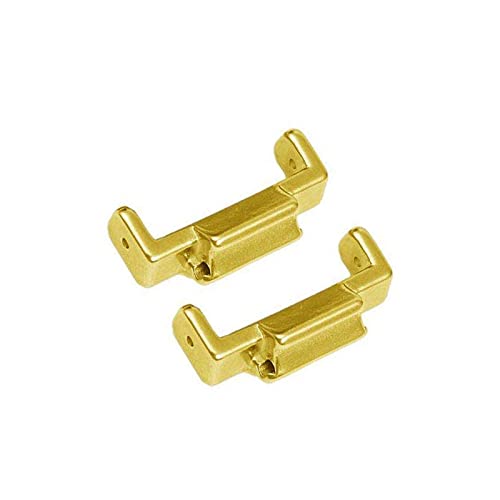 LIUYAPENG 22 mm bis 16 mm Edelstahlarmbandadapter passend for Casio passend for G-SHOCK DW5600 GA110 Anschlüsse passend for GSHOCK-Armband DIY-Konverter (Color : Gold) von LIUYAPENG
