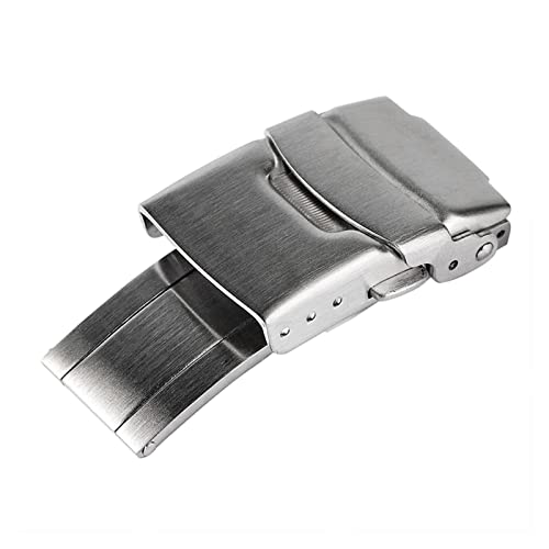 LIUYAPENG Edelstahl Uhrenarmband Schnalle 18mm 20mm 22mm 24mm Faltschließe Sicherheitsverschluss for Uhrenarmbänder (Color : 20mm) von LIUYAPENG