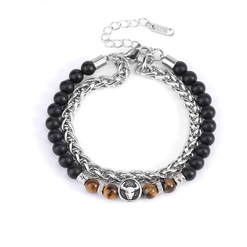 LIUYUYOUGO Armbänder Für Damen Sternzeichen Perlenarmband Für Frauen Und Männer Natürlicher Tigerauge Stein Kristallarmbänder Antike Charms Punk Doppellagige Kette 12 Sternbilder Armreif Schmu LIUYUYOUGO Armbänder Für Damen Sternzeichen Perlenarmband Für Frauen Und Männer Natürlicher Tigerauge Stein Kristallarmbänder Antike Charms Punk Doppellagige Kette 12 Sternbilder Armreif Schmu von LIUYUYOUGO