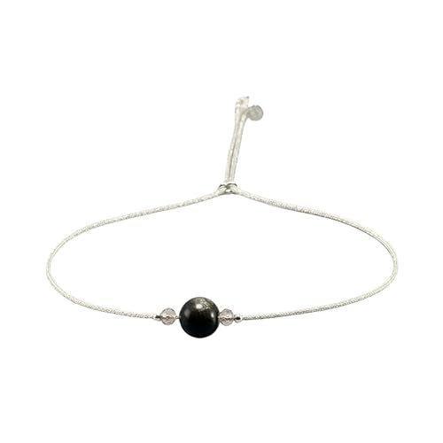 LIUYUYOUGO Armband Damen 925 Sterling Silber Kristall Armband Für Frauen Echte Steine Perlenarmbänder Mit Schiebeschnalle Handgefertigte Perlen Charm Natürlicher Edelstein Armreif Personalisierte von LIUYUYOUGO