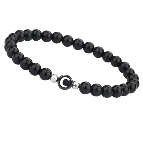 LIUYUYOUGO Armband Damen Damen Herren Perlenarmband Mit Initiale 6Mm Paar Perlen Armband Naturstein Schwarzer Achat Kristall Elastischer Armreif Mit Az Buchstabe Mode Edelsteine Schmuck Buchstabe C LIUYUYOUGO Armband Damen Damen Herren Perlenarmband Mit Initiale 6Mm Paar Perlen Armband Naturstein Schwarzer Achat Kristall Elastischer Armreif Mit Az Buchstabe Mode Edelsteine Schmuck Buchstabe C von LIUYUYOUGO