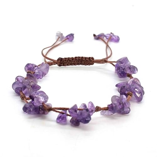 LIUYUYOUGO Armband Herren Chakra Kristall Armband Für Damen 10 Mm Naturstein Unregelmäßige Kiessplitterperlen Edelstein Armreif Verstellbar Handgefertigt Geflochten Glücksamulett Schmuck Geschen LIUYUYOUGO Armband Herren Chakra Kristall Armband Für Damen 10 Mm Naturstein Unregelmäßige Kiessplitterperlen Edelstein Armreif Verstellbar Handgefertigt Geflochten Glücksamulett Schmuck Geschen von LIUYUYOUGO