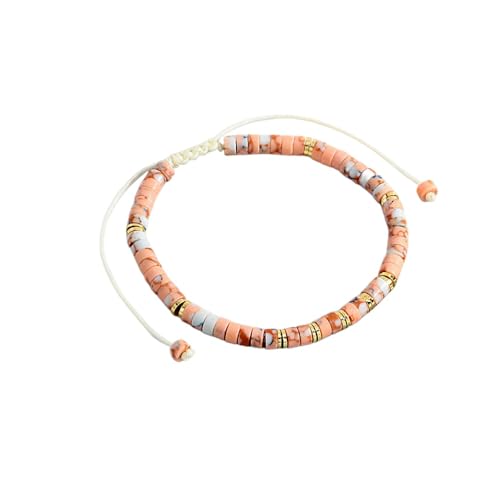 LIUYUYOUGO Armband Herren Kristallarmband Für Frauen Bunte Boho Edelstein Perlenarmbänder Naturstein Fassperlen Handgefertigt Geflochtenes Armband Strandschmuck Weihnachts Und Geburtstagsgeschenke von LIUYUYOUGO