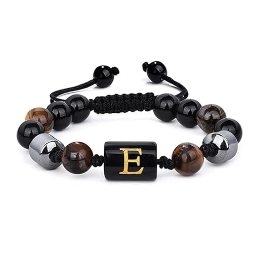 LIUYUYOUGO Chakra Armband 8 Mm Perlenarmbänder Für Herren Mit Dreilagigem Anfangsbuchstaben Aus Naturstein Tigerauge Schwarzem Obsidian Und Hämatitperlen Armband Mit Dem Buchstaben Az Handgeferti LIUYUYOUGO Chakra Armband 8 Mm Perlenarmbänder Für Herren Mit Dreilagigem Anfangsbuchstaben Aus Naturstein Tigerauge Schwarzem Obsidian Und Hämatitperlen Armband Mit Dem Buchstaben Az Handgeferti von LIUYUYOUGO