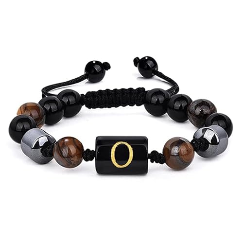 LIUYUYOUGO Chakra Armband 8 Mm Perlenarmbänder Für Herren Mit Dreilagigem Anfangsbuchstaben Aus Naturstein Tigerauge Schwarzem Obsidian Und Hämatitperlen Armband Mit Dem Buchstaben Az Handgeferti LIUYUYOUGO Chakra Armband 8 Mm Perlenarmbänder Für Herren Mit Dreilagigem Anfangsbuchstaben Aus Naturstein Tigerauge Schwarzem Obsidian Und Hämatitperlen Armband Mit Dem Buchstaben Az Handgeferti von LIUYUYOUGO