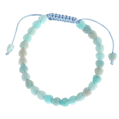 LIUYUYOUGO Chakra Armband Natursteinarmband Für Frauen Liebe Herz Perlen Kristall Armbänder Handgefertigt Geflochtenes Seil Armreif Yoga Chakren Energie Edelsteine ​​Perlen Schmuck Männer Gesch von LIUYUYOUGO