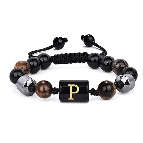 LIUYUYOUGO Edelstein Armband 8 Mm Perlenarmbänder Für Herren Mit Dreilagigem Anfangsbuchstaben Aus Naturstein Tigerauge Schwarzem Obsidian Und Hämatitperlen Armband Mit Dem Buchstaben Az Handgefe LIUYUYOUGO Edelstein Armband 8 Mm Perlenarmbänder Für Herren Mit Dreilagigem Anfangsbuchstaben Aus Naturstein Tigerauge Schwarzem Obsidian Und Hämatitperlen Armband Mit Dem Buchstaben Az Handgefe von LIUYUYOUGO