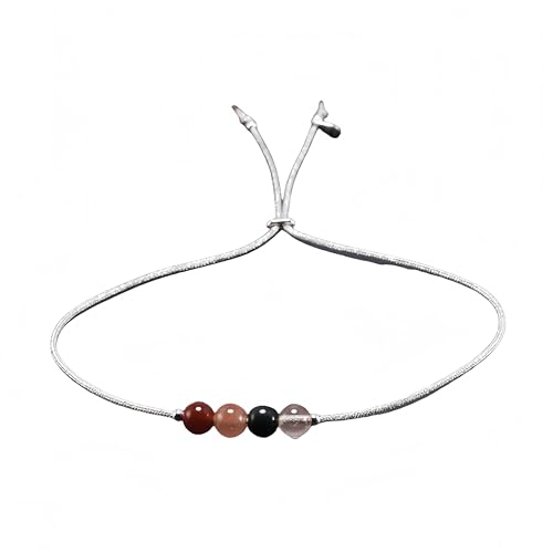 LIUYUYOUGO Edelstein Armband 925 Sterling Silber Kristallarmband Für Frauen Echte Steine Perlenarmbänder Mit Schiebeschnalle Handgefertigter Perlenanhänger Natürlicher Edelstein Armreif Personal LIUYUYOUGO Edelstein Armband 925 Sterling Silber Kristallarmband Für Frauen Echte Steine Perlenarmbänder Mit Schiebeschnalle Handgefertigter Perlenanhänger Natürlicher Edelstein Armreif Personal von LIUYUYOUGO