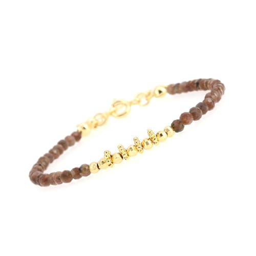 LIUYUYOUGO Edelstein Armband Damen Armbänder Mit Kristallperlen 4 Mm Facettierte Natursteinperlen Armband Mit Verstellbarem Vergoldetem Chakra Edelstein Stapelbarer Armreif Boho Schmuck Geschenke F LIUYUYOUGO Edelstein Armband Damen Armbänder Mit Kristallperlen 4 Mm Facettierte Natursteinperlen Armband Mit Verstellbarem Vergoldetem Chakra Edelstein Stapelbarer Armreif Boho Schmuck Geschenke F von LIUYUYOUGO