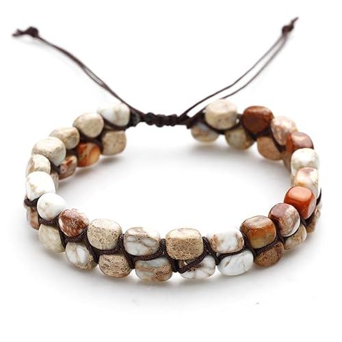 LIUYUYOUGO Edelstein Armband Handgefertigte Geflochtene Armbänder Aus Natursteinperlen Böhmisches Buntes Kaiser Edelstein Kristall Armband Vintage Doppellagig Wickelarmband Schmuck Geschenk Für F LIUYUYOUGO Edelstein Armband Handgefertigte Geflochtene Armbänder Aus Natursteinperlen Böhmisches Buntes Kaiser Edelstein Kristall Armband Vintage Doppellagig Wickelarmband Schmuck Geschenk Für F von LIUYUYOUGO