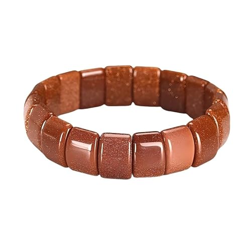LIUYUYOUGO Edelstein Armband Kristallarmbänder Für Frauen Klobig Rechteckig Perlen Natursteinarmband Yoga Chakren Energie Edelsteine Stretch Perlen Armreif Glücksbringer Schmuck Männer Geschenk von LIUYUYOUGO