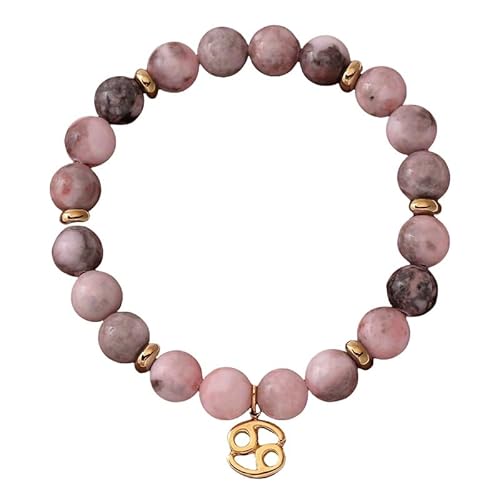 LIUYUYOUGO Edelstein Armband Sternzeichen Armbänder Für Damen Und Herren 12 Sternbilder Charm Rosa Zebra Naturstein Kristall Armbänder Elastische Perlen Armreif Horoskop Inspirierender Schmuck Ge LIUYUYOUGO Edelstein Armband Sternzeichen Armbänder Für Damen Und Herren 12 Sternbilder Charm Rosa Zebra Naturstein Kristall Armbänder Elastische Perlen Armreif Horoskop Inspirierender Schmuck Ge von LIUYUYOUGO