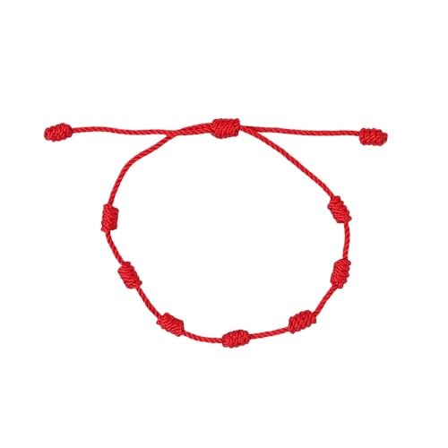 LIUYUYOUGO Freundschaftsarmbänder Armband Mit 7 Knoten Aus Roter Schnur Handgefertigt Verstellbar Rote Kordel Talisman Schutz Glück Geflochtene Armbänder Für Damen Mädchen Jungen Freunde Mutter LIUYUYOUGO Freundschaftsarmbänder Armband Mit 7 Knoten Aus Roter Schnur Handgefertigt Verstellbar Rote Kordel Talisman Schutz Glück Geflochtene Armbänder Für Damen Mädchen Jungen Freunde Mutter von LIUYUYOUGO