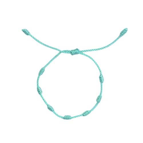 LIUYUYOUGO Geflochtenes Armband Armband Mit 7 Knoten Aus Roter Schnur Handgefertigt Verstellbar Rote Kordel Talisman Schutz Glück Geflochtene Armbänder Für Damen Mädchen Jungen Freunde Muttertag von LIUYUYOUGO